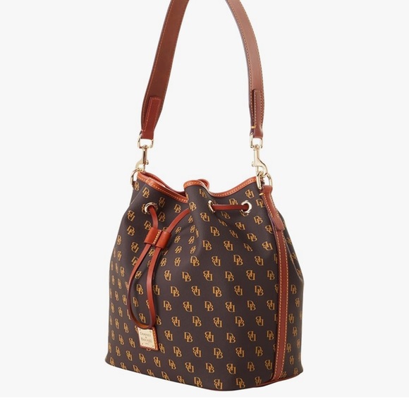 Dooney & Bourke HandbagBordeaux Brown Monogram Bucket Bag brand new